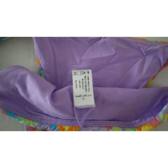 B Swim x Elizabeth Turner Sz M Blossom Bloss Jade & Jackie 2 Piece Swimsuit $180 - Picture 5 of 7